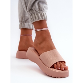 Tongs Pour Femmes Sur Plateforme Et Compensée, Rose Vimarils 5