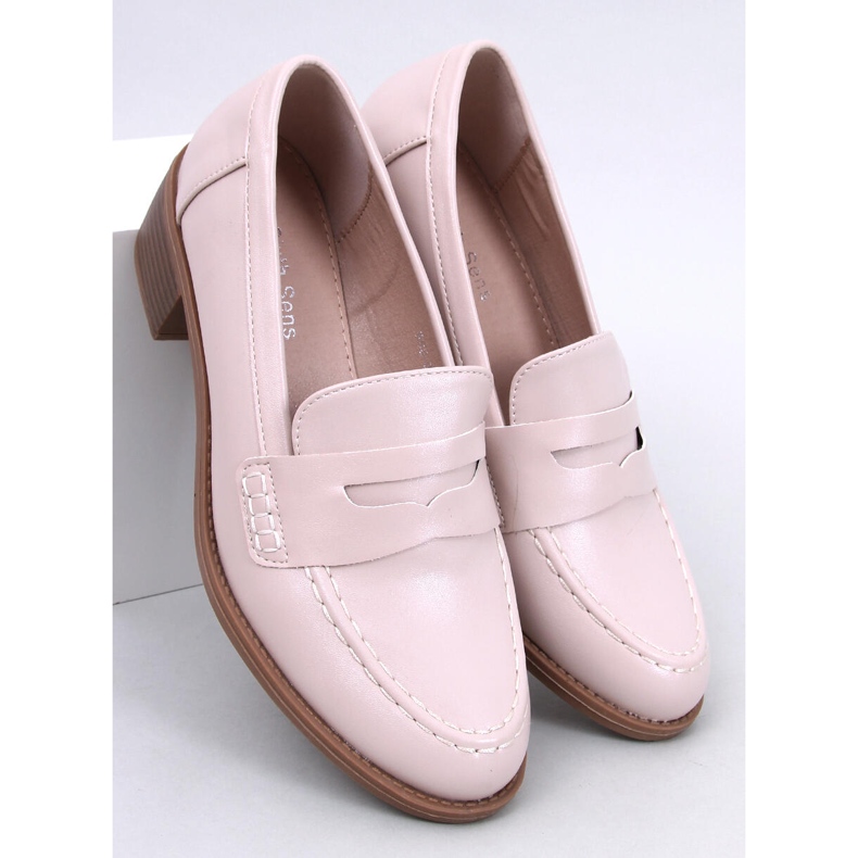 Sylvai Escarpins à talons larges beiges 1