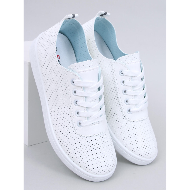 Baskets ajourées Ponts All White blanche 1