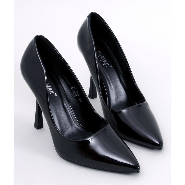 Anika Escarpins femme laqués noirs le noir 1