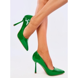 Escarpins femme laqués Anika Grass vert 3