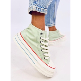 Puell Baskets à plateforme bleues vert 4