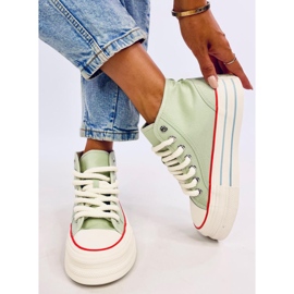 Puell Baskets à plateforme bleues vert 1