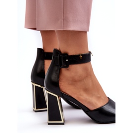 Sandales élégantes pour femmes sur un talon haut noir Rosazara le noir 3