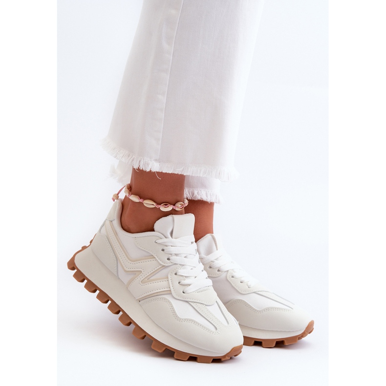 Baskets Chaussures De Sport Femme Blanc Kalelia 1