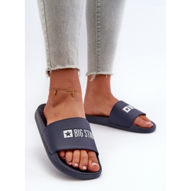 Tongs Légères Femme Big Star NN274A658 Bleu Marine 2