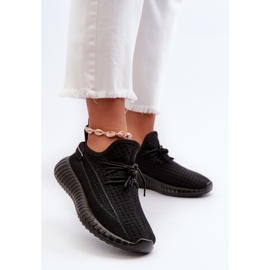 Chaussures de sport à enfiler en tissu Nelmarie pour femmes noires 2