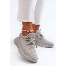 Chaussures de sport à enfiler en tissu pour femmes gris Nelmarie 2