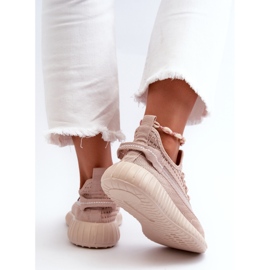 Chaussures de sport à enfiler en tissu pour femmes, rose Nelmarie 1