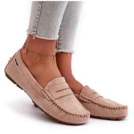 Mocassins Femme Eco Daim Beige Rerteria 8
