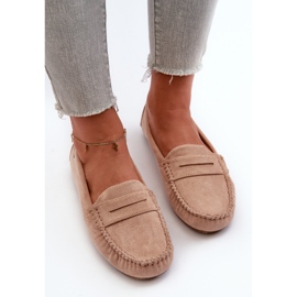 Mocassins Femme Eco Daim Beige Rerteria 2