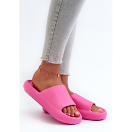 Tongs Femme En Mousse Légère À Semelle Épaisse Rose Querceria 1