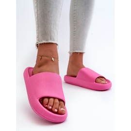 Tongs Femme En Mousse Légère À Semelle Épaisse Rose Querceria 2