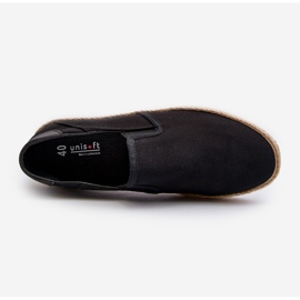 Baskets Espadrilles Pour Hommes Avec Tresse, Noir Fenen 2