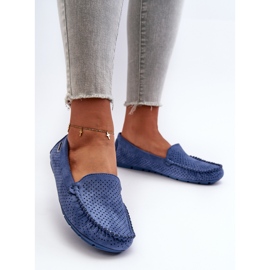Mocassins Ajourés Femme Bleu Rasirna 2 Mocassins Ajourés Femme Bleu Rasirna 2