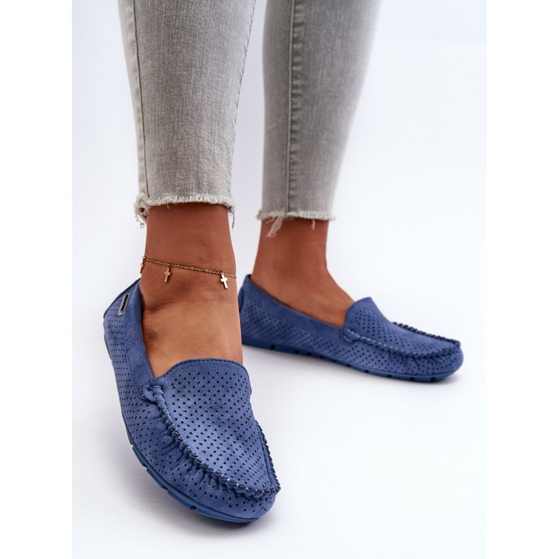 Mocassins Ajourés Femme Bleu Rasirna 2 Mocassins Ajourés Femme Bleu Rasirna 2