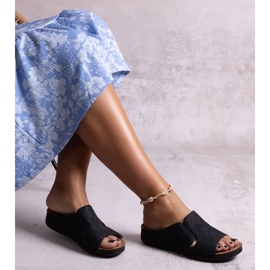 Claquettes Marouna perforées noires le noir 1