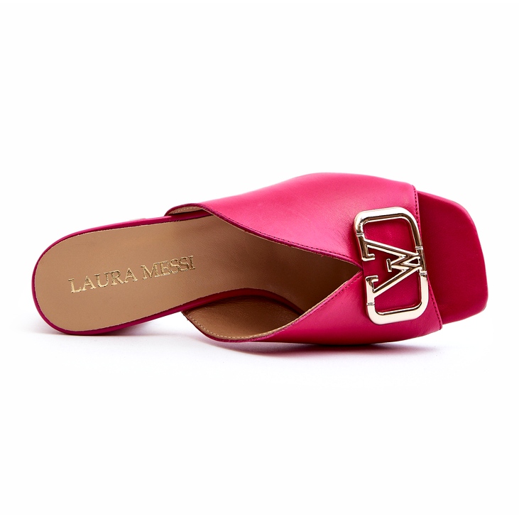Talons de femmes élégantes en cuir Laura Messi 2771 Fuchsia rose 3