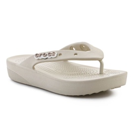Tongs Crocs Classic Platform Flip 207714-2Y2 beige 1