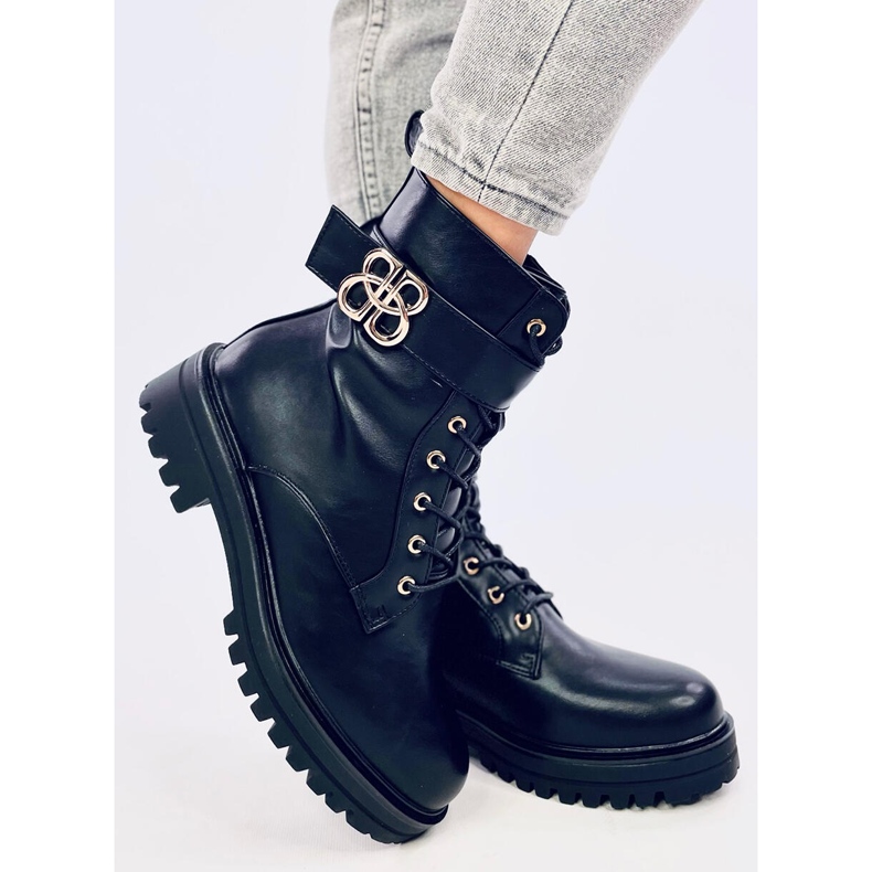 Bottes Militaires Vicky Noir 2