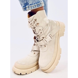Boots Jens Beige vernies militaires 2