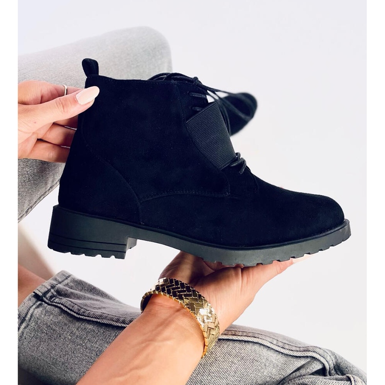 Bottines à lacets Anja Noir le noir 1