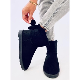 Emusy avec nœud en laine Kelly Black le noir 1