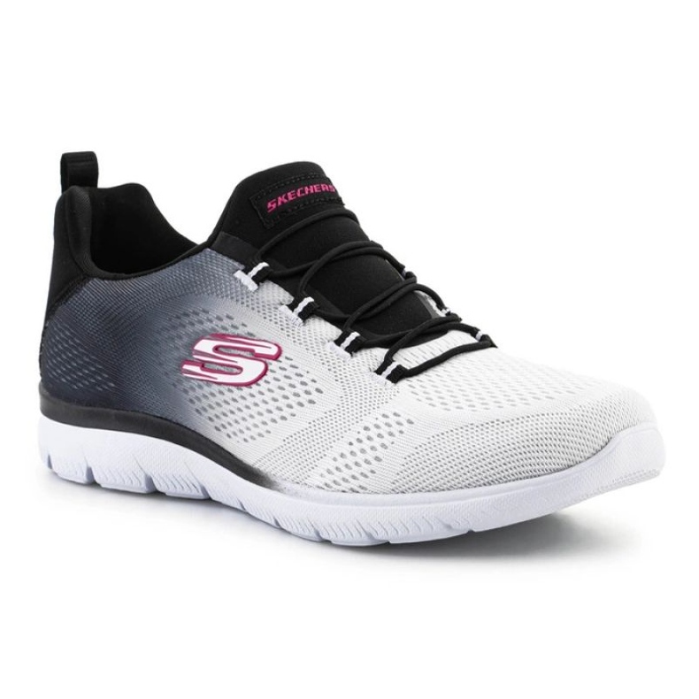 Chaussures Skechers SUMMITS-BRIGHT W 149536-BKW blanche 1