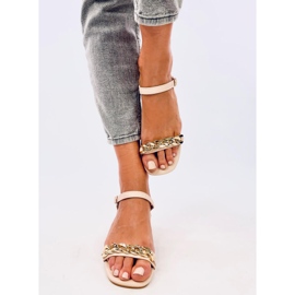 Sandales à petit talon Daphné Beige 1