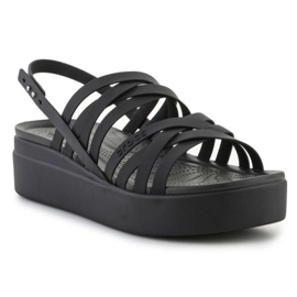 Sandales Crocs Brooklyn Strappy Lowwdg 206751-001 le noir 1