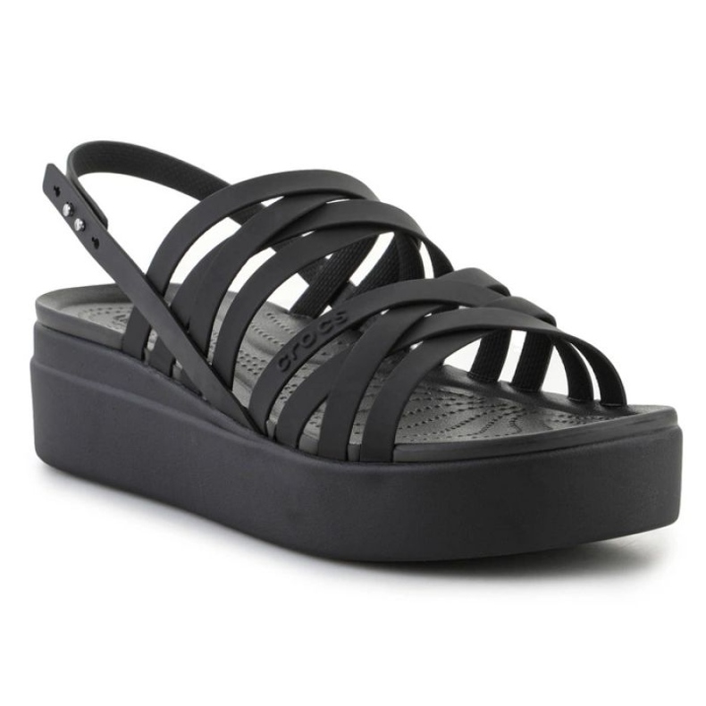 Sandales Crocs Brooklyn Strappy Lowwdg 206751-001 noir 1