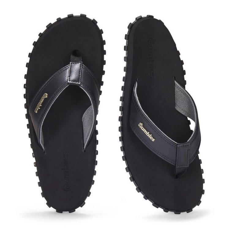 Gumbies Vegovert Flip-Flops GU-FFVEG001 tongs noir 2