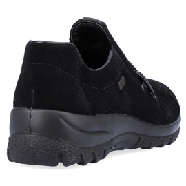 Chaussures en cuir, slip-on noir Rieker L7171-00 le noir 10