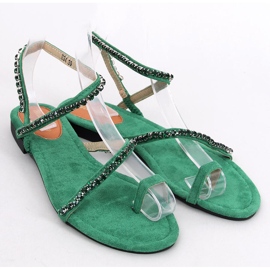 Sandales tongs avec zircons Ayless Green vert 5