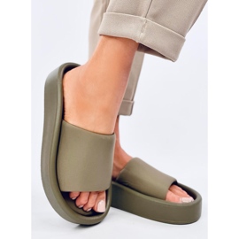Fontes Oliver tongs souples pour femmes vert 4