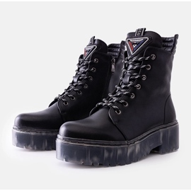 Bottines Charlton en cuir noir le noir 1