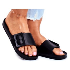 Chaussons Femme Big Star avec Boucle Noir FF274A389 4 Chaussons Femme Big Star avec Boucle Noir FF274A389 4