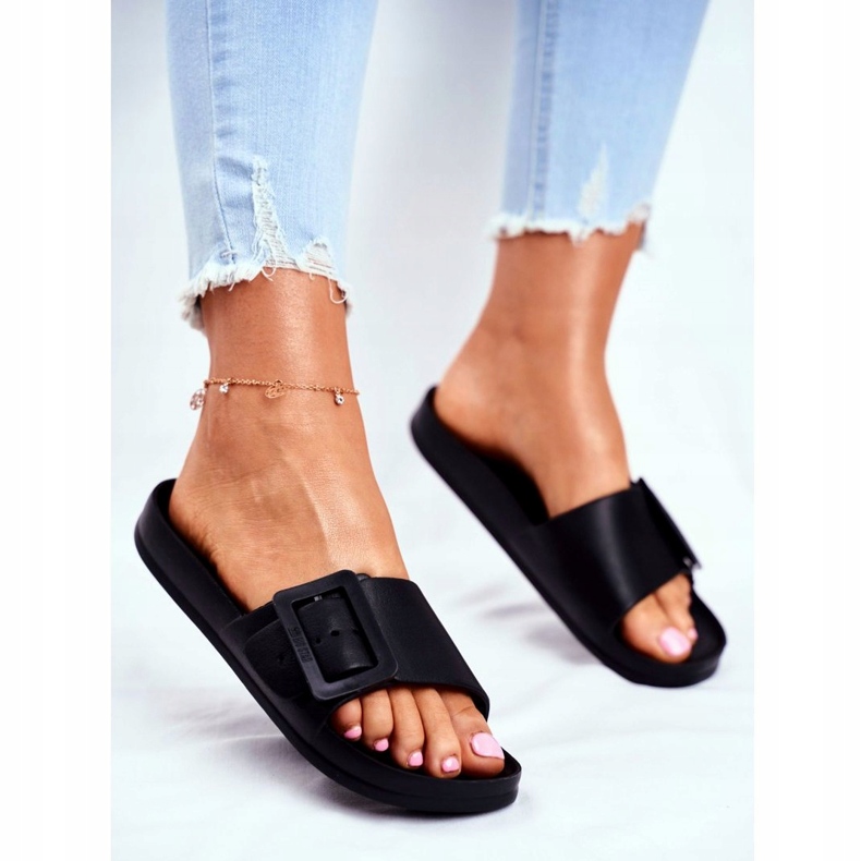 Chaussons Femme Big Star avec Boucle Noir FF274A389 3 Chaussons Femme Big Star avec Boucle Noir FF274A389 3