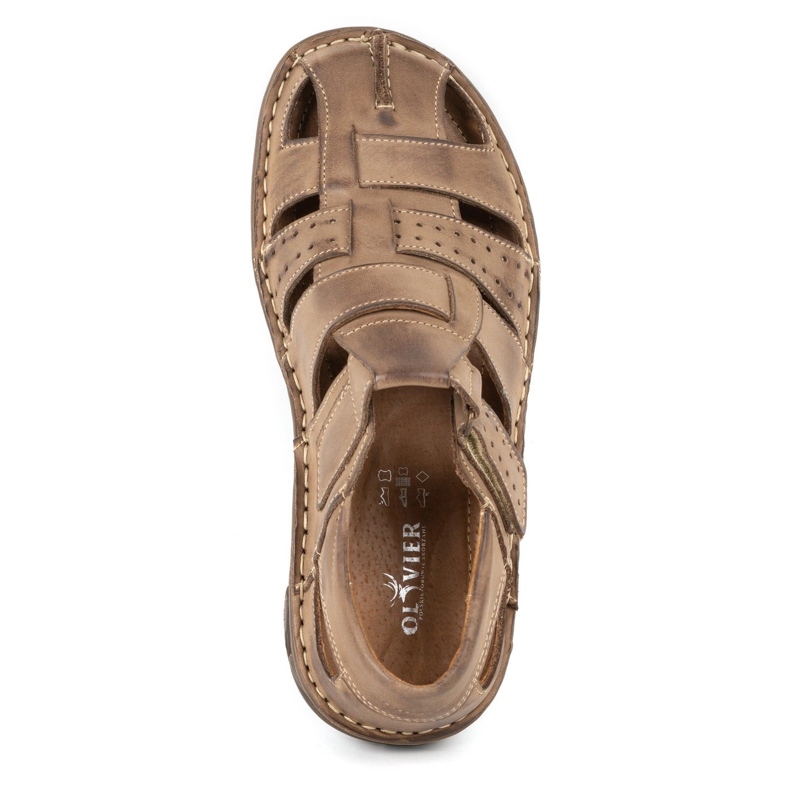 Olivier Sandales homme 467 Marron brun 5