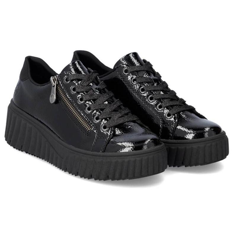 Rieker W N2501-00 chaussures compensées noires 1