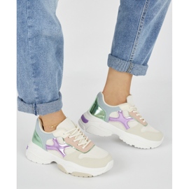 Seastar Baskets femme multicolores beige 2