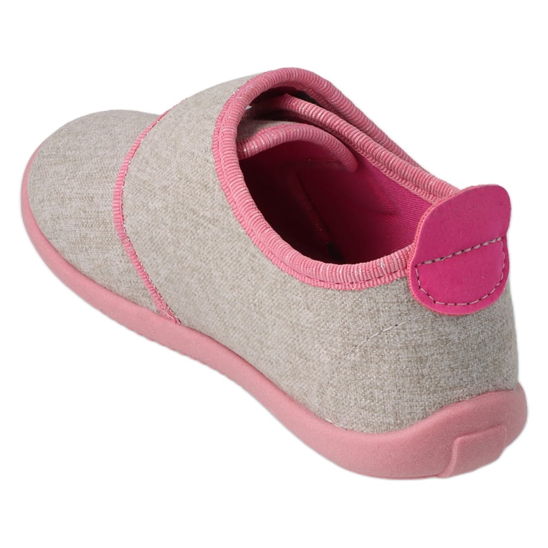Chaussons enfants Befado avec insert en cuir 902X020 gris avec application 2
