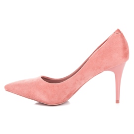Comer Escarpins en daim rose 3