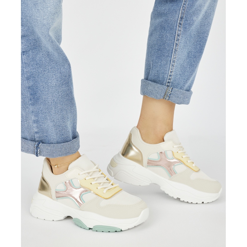 Seastar Baskets dorées pour femme beige 2