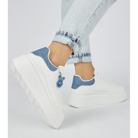 Chaussures à plateforme blanches pour femme 1