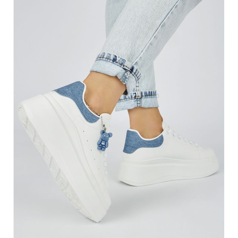 Chaussures à plateforme blanches pour femme 1