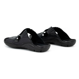 Olivier Flip pour hommes -flops en cuir naturel 400 MP noir 4