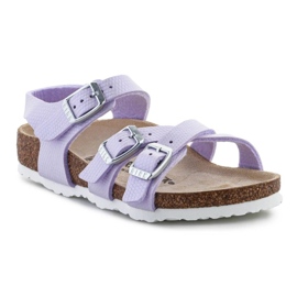 Birkenstock Kumba Sandales en lézard brillant 1026907 violet 1