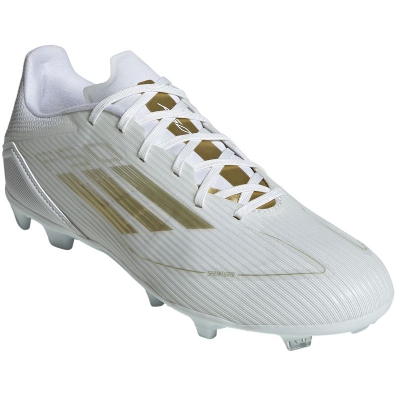 Chaussures de football Adidas F50 League FG/MG IE0604 blanche 1 Chaussures de football Adidas F50 League FG/MG IE0604 blanche 1