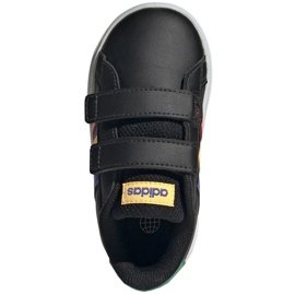 Chaussures Adidas Grand Court Lifestyle Hook and Loop HP8918 noir 1